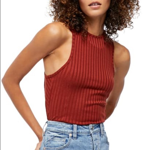 Free People Tops - FREE PEOPLE Check It Out Lace-up Tank Top